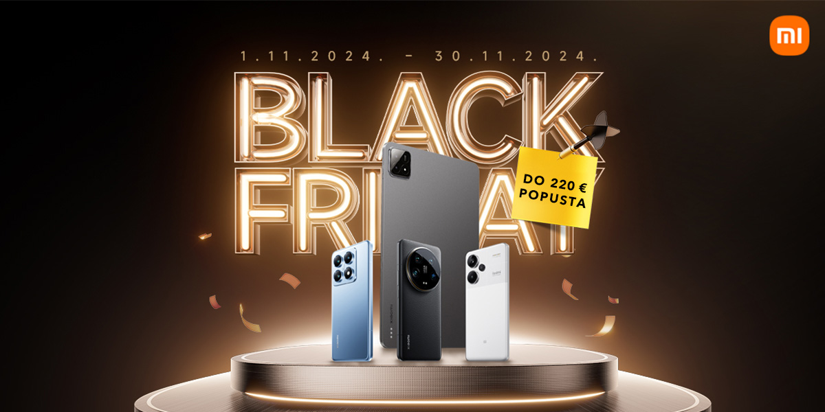 Black Friday - do 220€ uštede na Xiaomi uređaje