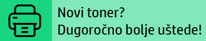 HP - Novi toner? Dugoročno bolje uštede!