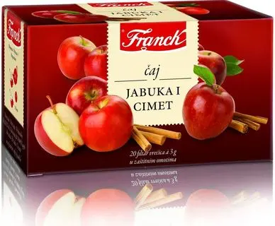 Čaj FRANCK Jabuka cimet omot 60g 20/1