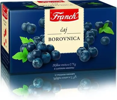 Čaj FRANCK Borovnica omot 55g 20/1