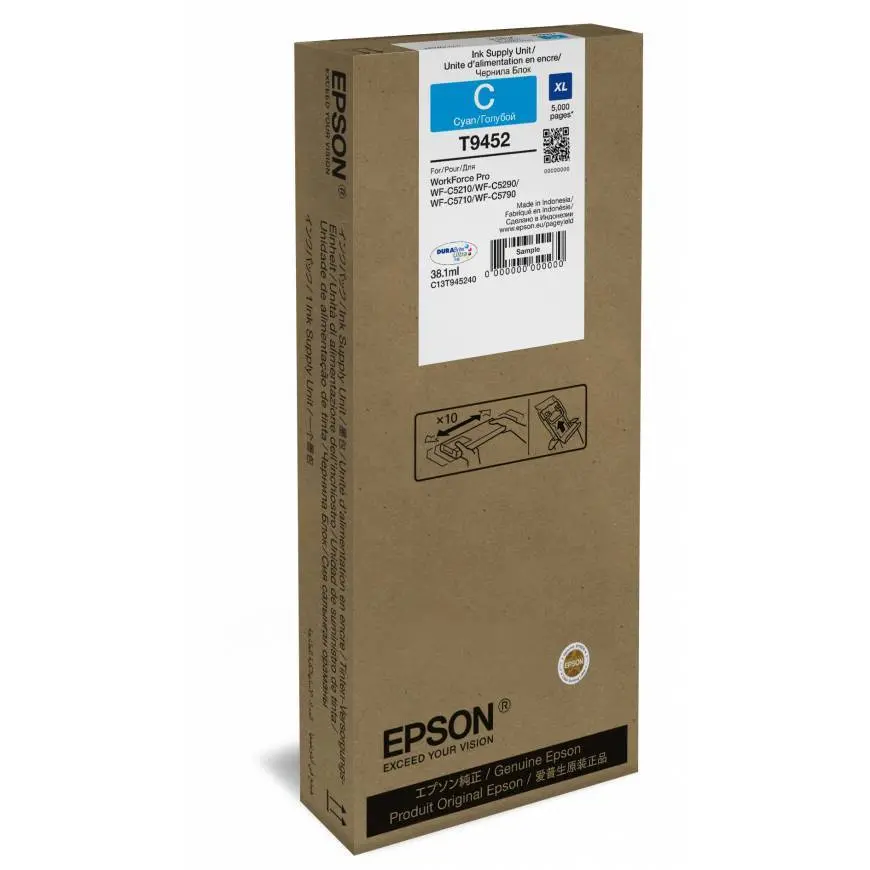 Tinta EPSON T9452 Cyan original