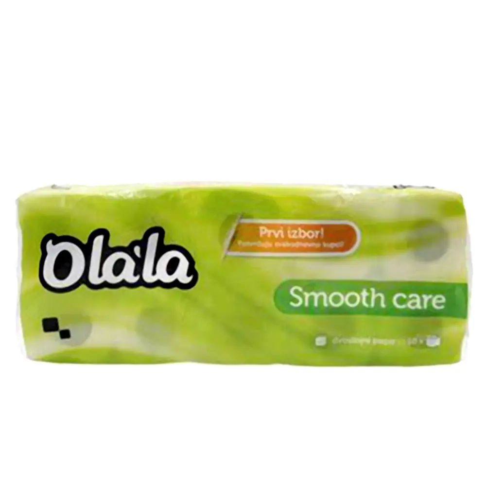 Papir toaletni u roli 2-slojni 10/1 bijeli Olala Smooth care