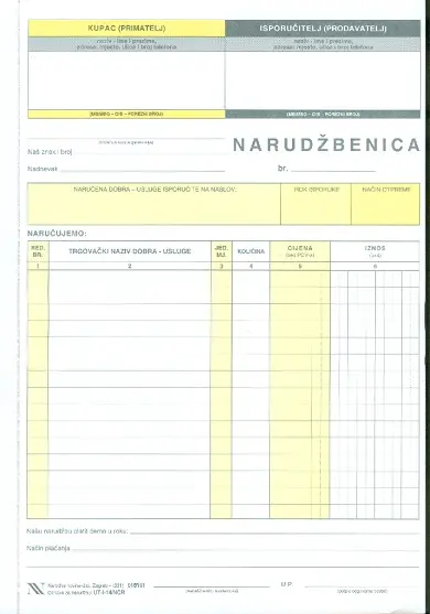 TI.I-14/ncr Narudžbenica A4 NN