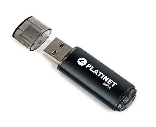 USB 2.0 Flash drive  64GB PLATINET PENDRIVE X-Depo - Black