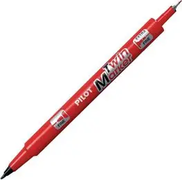 Marker permanentni dvostrani Pilot SCA-TM-BG Twin Begreen 0,4-0,5mm crveni