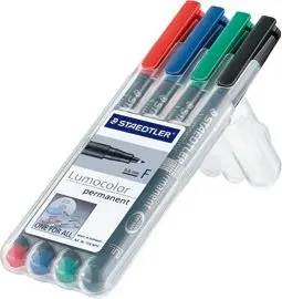 Marker permanentni 0,6mm CD/DVD Staedtler Lumocolor 318 4/1