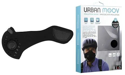 Maska T'nB Urban Moov Pollution Mask - Black