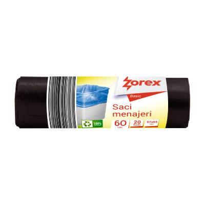 Vreća za smeće 60L 57x65cm 20/1 HDPE Zorex Basic