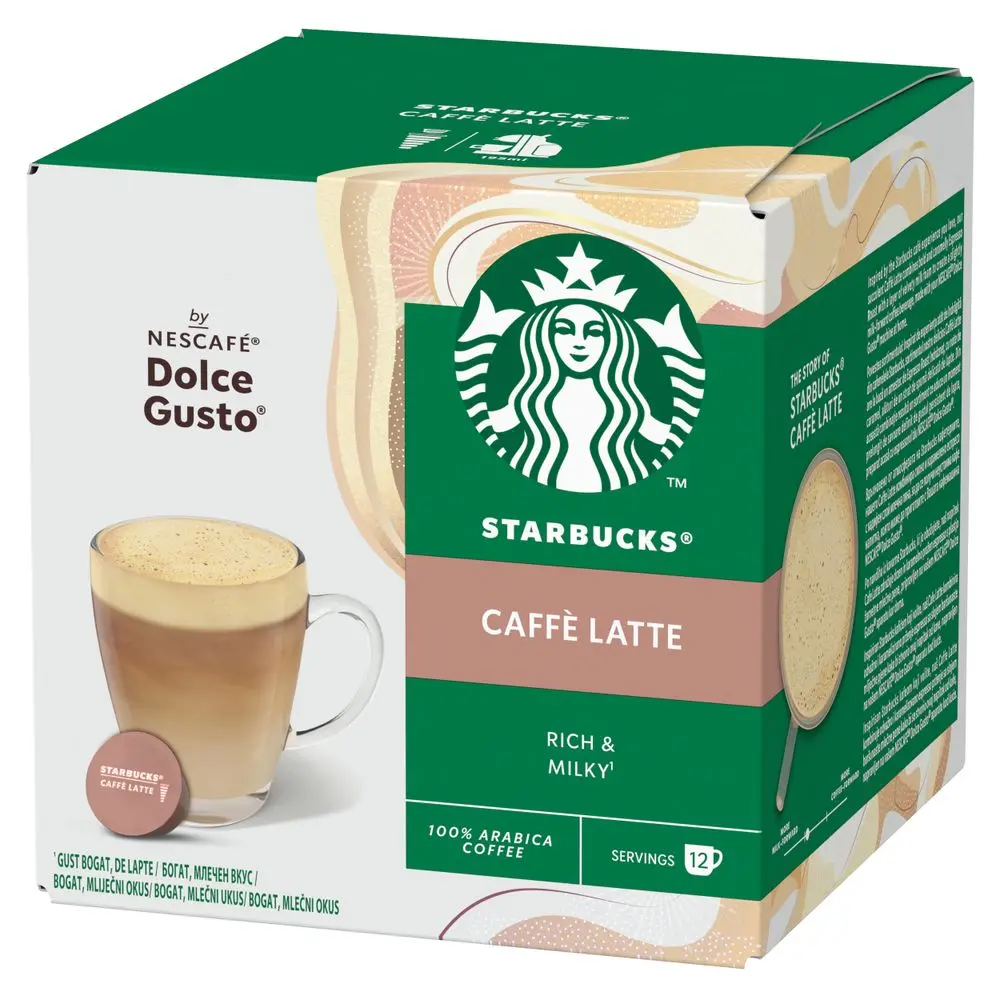 NESCAFE DG Starbucks Caffe Latte 121,2g (12 kapsula)