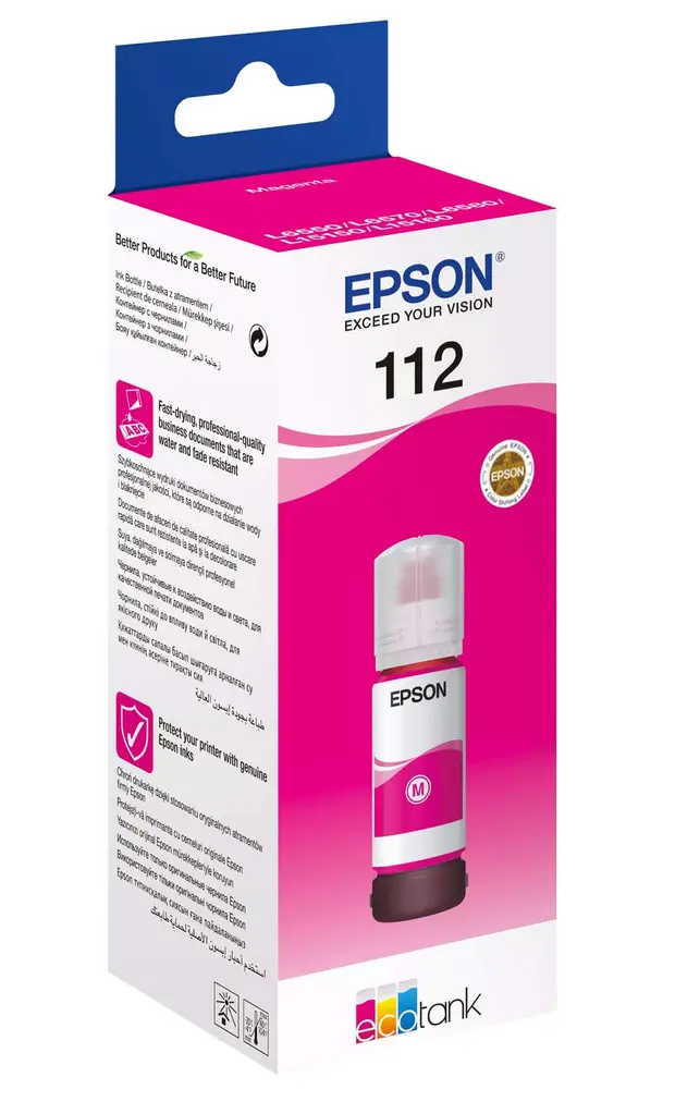 Tinta EPSON EcoTank 112 Magenta original