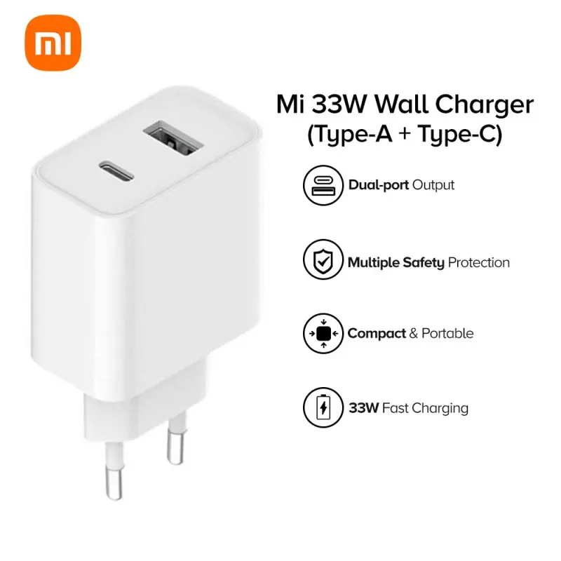 Adapter za napajanje XIAOMI Mi - kućni punjač 33W Type-C + Type-A