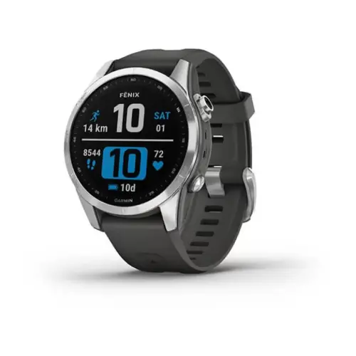 Smart watch GARMIN Fenix 7S Srebrni s grafitno sivim remenom - 010-02539-01