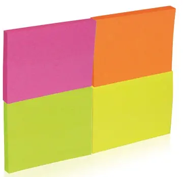 Blok samoljepljivi  38x51mm 4x50 listova mix 4 boje neon Donau