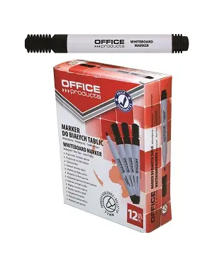 Marker za bijelu ploču 1-3mm Office products okrugli vrh crni