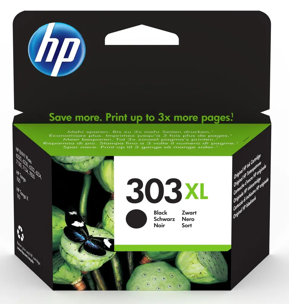 Tinta HP T6N04AE Black No.303XL original