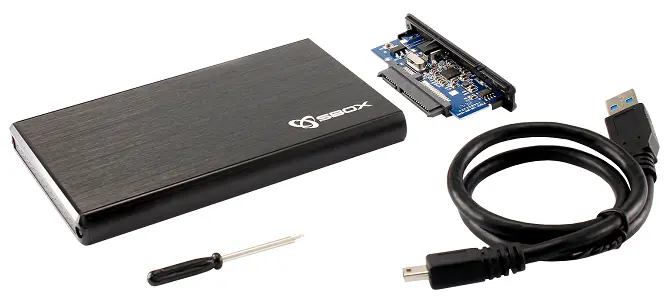 Kućište za 2.5" hard diskove SBOX S-ATA USB3.0 - crno