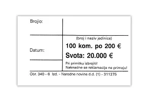 Pasica za 200€ 100/1 NN