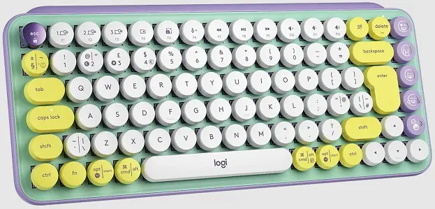 Tipkovnica LOGITECH POP Keys Mechanical w/ emoji key - Daydream Mint