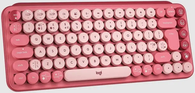 Tipkovnica LOGITECH POP Keys Mechanical w/ emoji key - Heartbreaker Rose