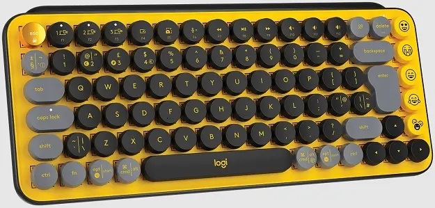 Tipkovnica LOGITECH POP Keys Mechanical w/ emoji key - Blast Yellow