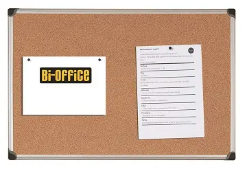 Ploča plutena zidna 180x120cm Bi-Office aluminijski okvir