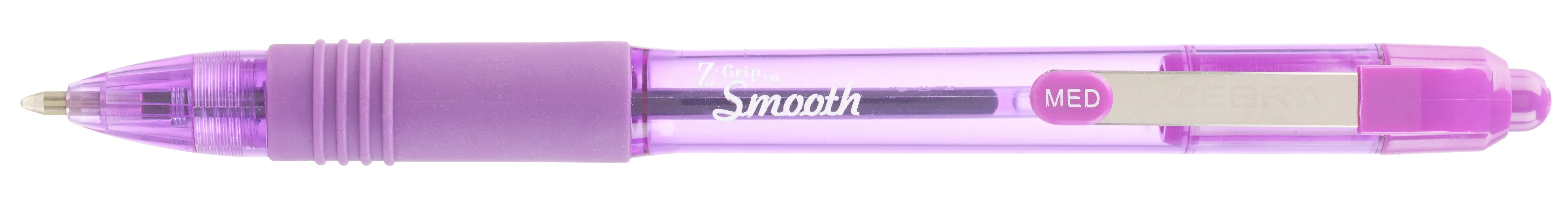 Olovka kemijska  Zebra Z-Grip smooth 1,0 ljubičasti ispis