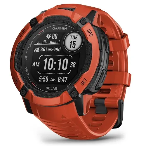 Smart watch GARMIN Instinct 2X SOLAR Flame Red - 010-02805-01