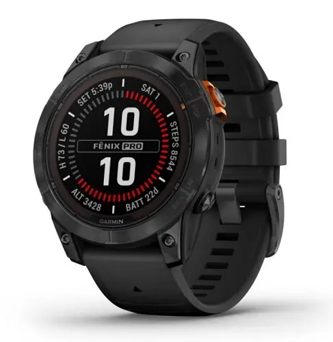 Smart watch GARMIN Fenix 7 Pro Solar Tamnosivi s crnim remenom - 010-02777-01