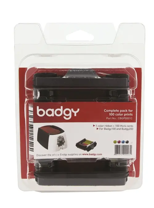 Ribbon BADGY consumable pack for 100 color prints