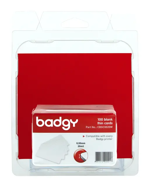 Kartica BADGY PVC Cards x100 - Thick (20mil - 0,50 mm)