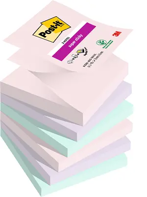 Blok samoljep. 76X76mm 6x90 "Z" listića Post-it 3M R330-6SS Super Sticky SOUL