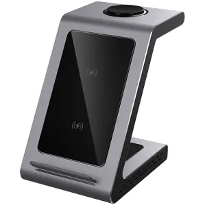 Adapter za napajanje PRESTIGIO ReVolt A9 3-in-1 wireless charging station alu