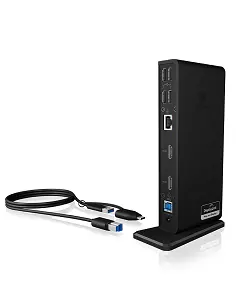 Docking station ICY BOX IB-DK2251AC Display Link USB3.0 Gen1 2 x HDMI 2K@60Hz