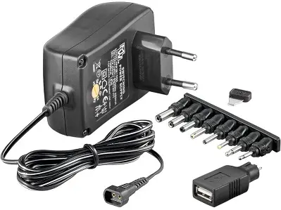 Napajanje naponsko - AC/DC adapter 3V-12V 1.0A 8 konektora 18W GOOBAY MW3R15GS