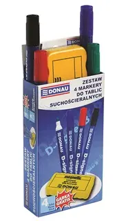 Marker za bijelu ploču 2-4mm  Donau 4/1 + gratis brisač bijele ploče