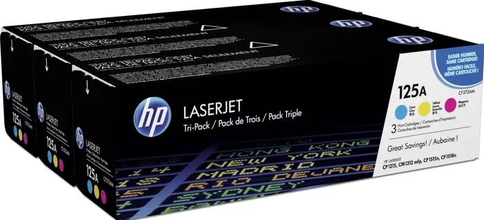 Toner HP CB541A + CB542A + CB543A = CF373AM Pak 3/1 original