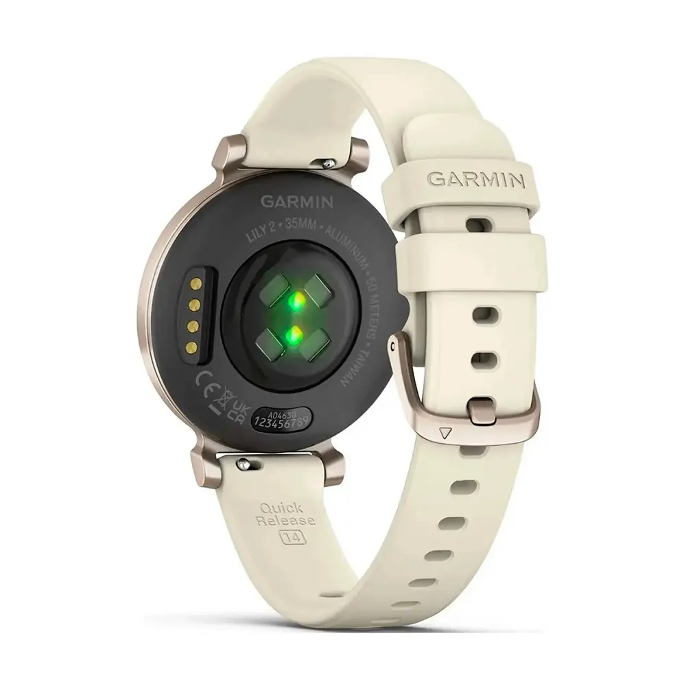 Smart watch GARMIN Lily 2 Krem-zlatni sa silikonskim remenom boje kokosa