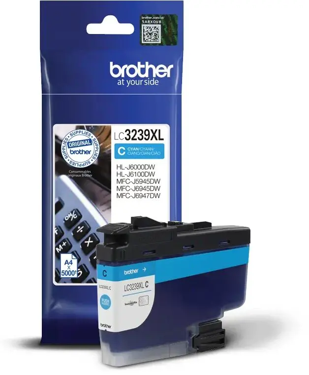 Tinta BROTHER LC-3239XL Cyan