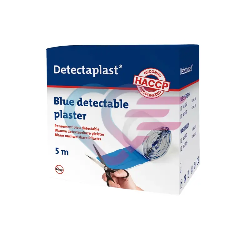 Flaster u kolutu detektabilni, plavi, HACCP 100/1, 5mx6cm