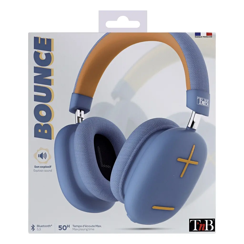 Slušalice+mikrofon T'nB Bounce bluetooth - plave