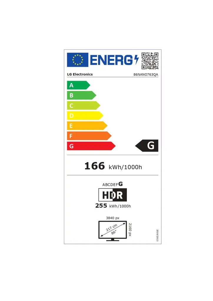 TV LG 86NANO763QA, LED,  86", 218cm, UHD 4K, NanoCell, SMART