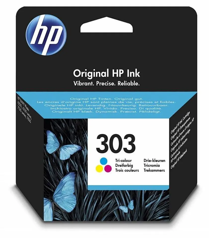 Tinta HP T6N01AE Tri-color No.303 (MMG) original