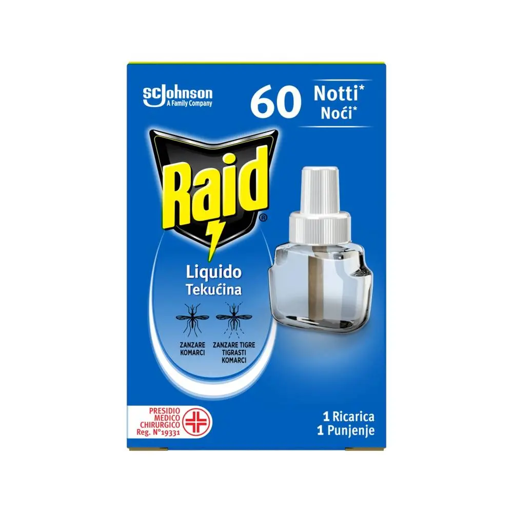 Refil za aparat za uništavanje insekata tekućina Raid 30ml/60N