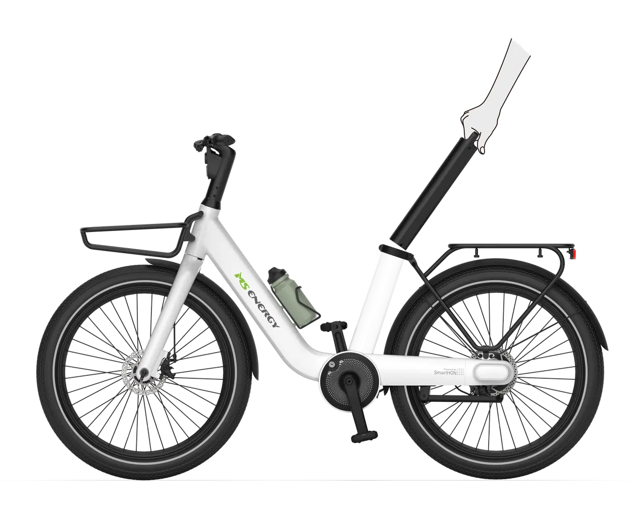 Bicikl električni MS Energy e-Bike c102 - bijeli