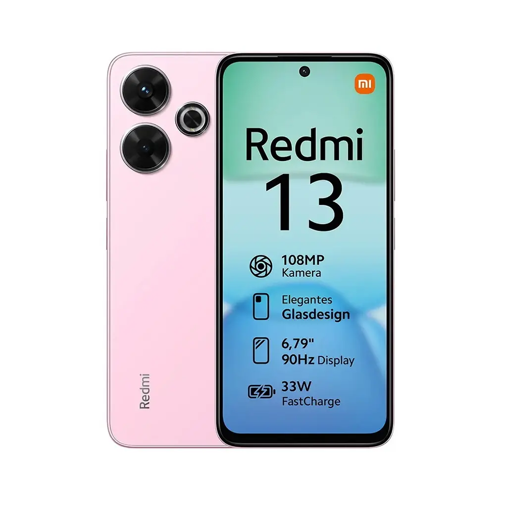 Mobitel XIAOMI Redmi 13 6GB 128GB DualSIM - Pearl Pink + GRATIS Xiaomi Robot Vacuum E10