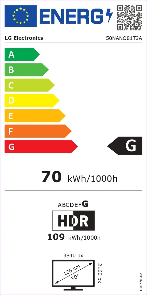 TV LG 50NANO81T3A, LED, 50", 127cm, UHD 4K, NanoCell, SMART