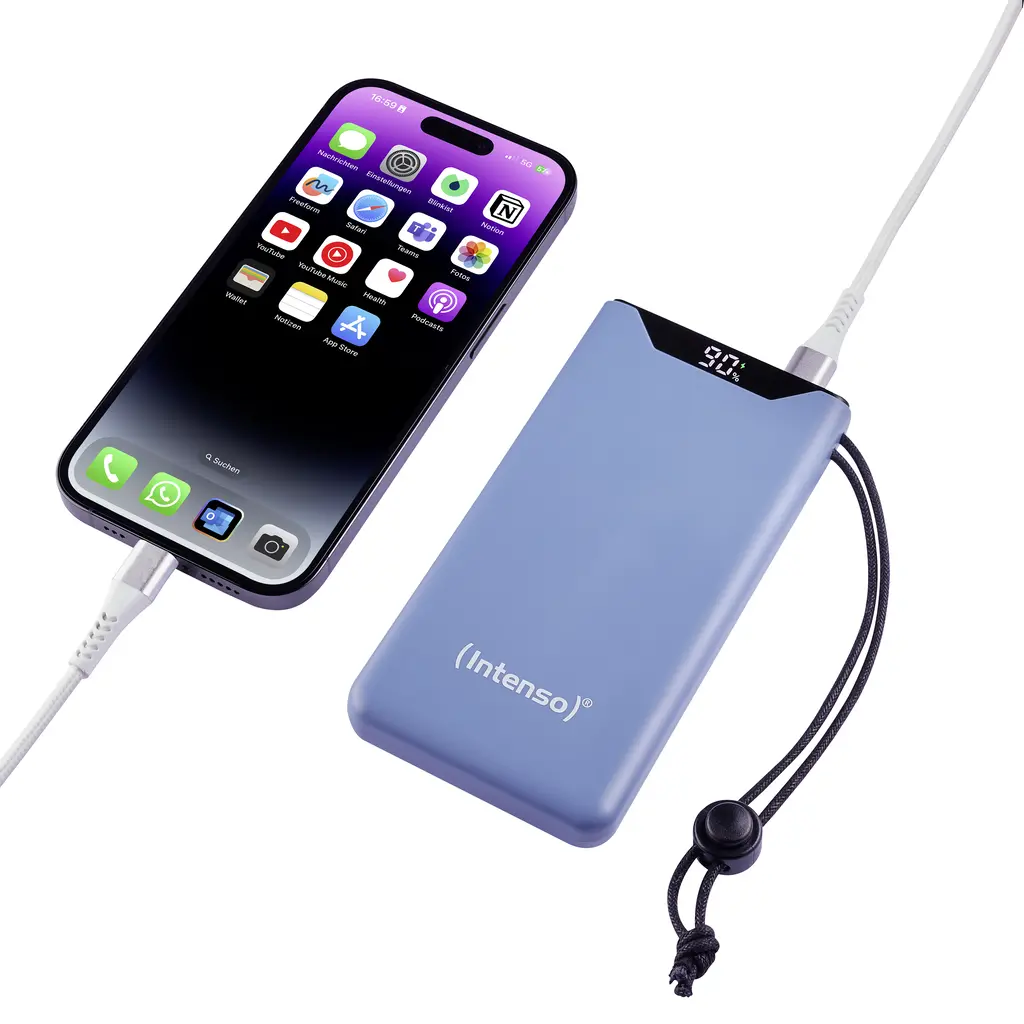 Power Bank 10000mAh INTENSO F10000 - USB - blue