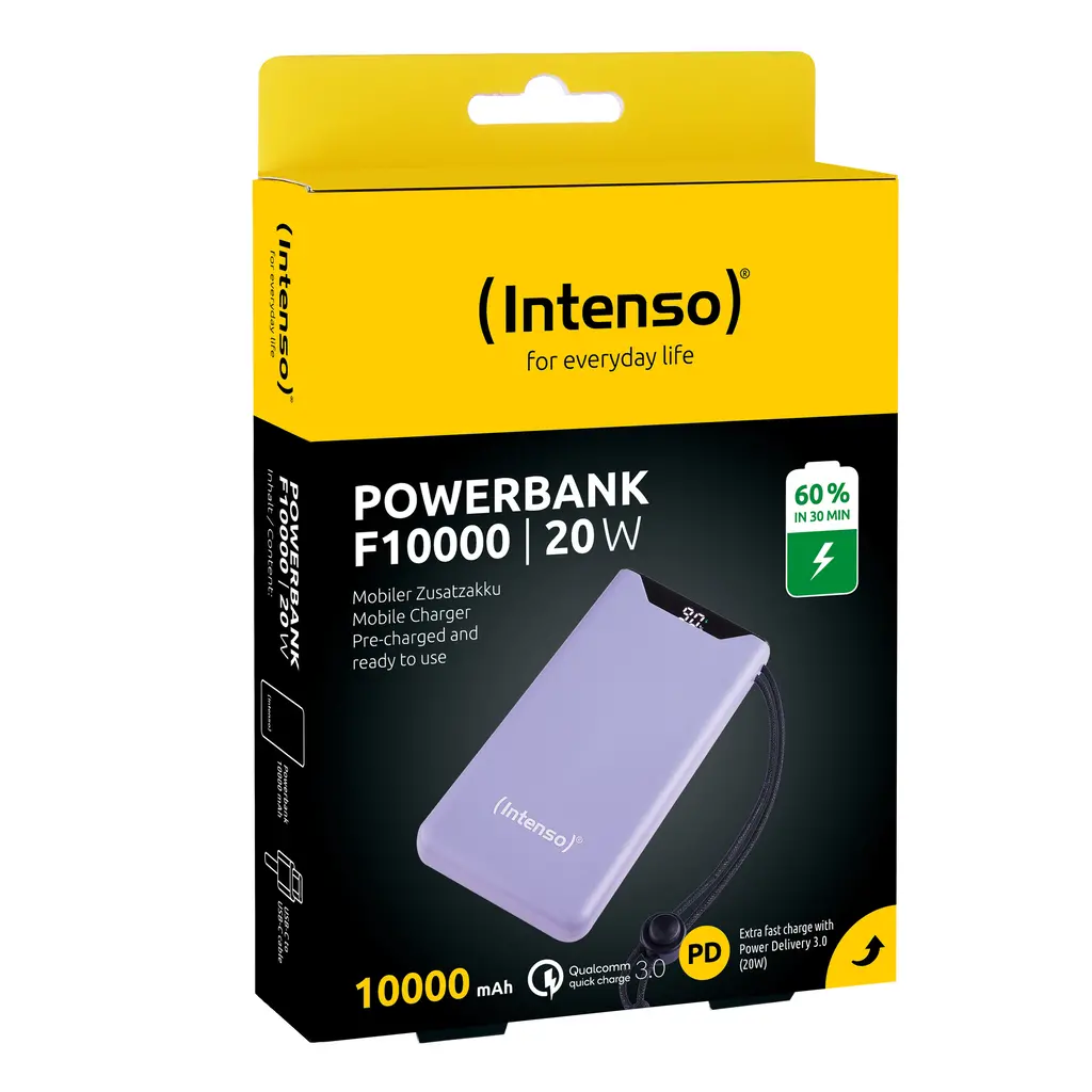 Power Bank 10000mAh INTENSO F10000 - USB - purple