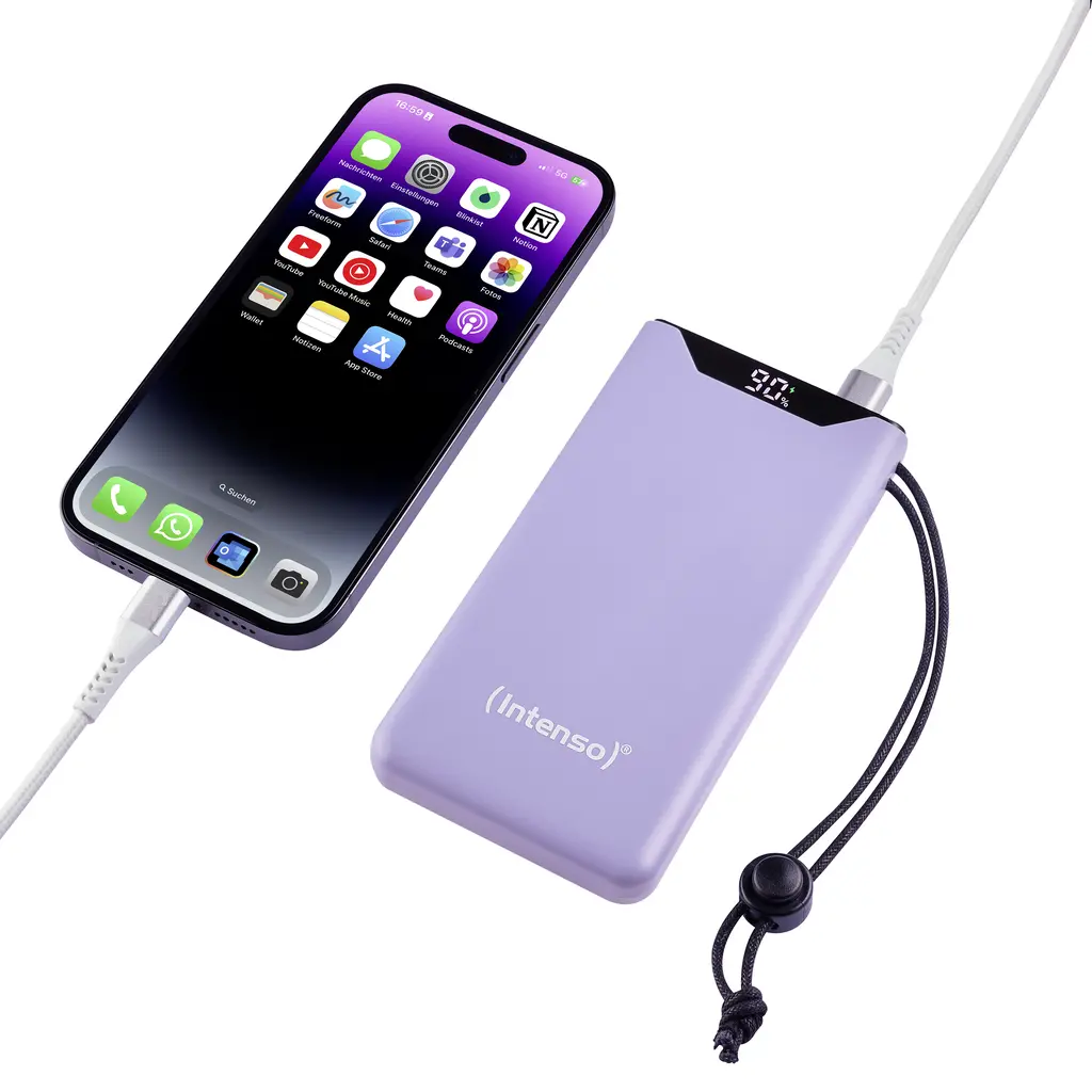 Power Bank 10000mAh INTENSO F10000 - USB - purple