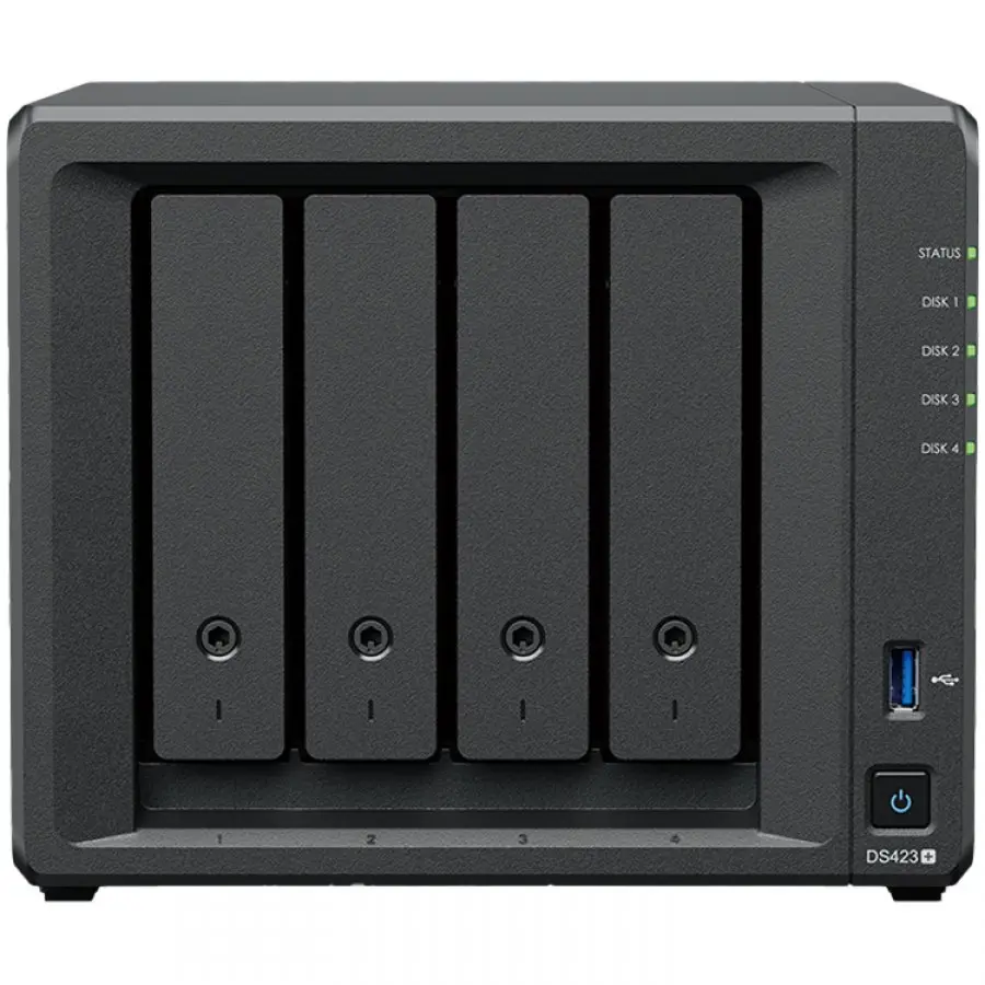 NAS SYNOLOGY DS423+ DiskStation 4-bay 2.5"/3.5" HDD/SSD Hot Swappable HDD + NVMe